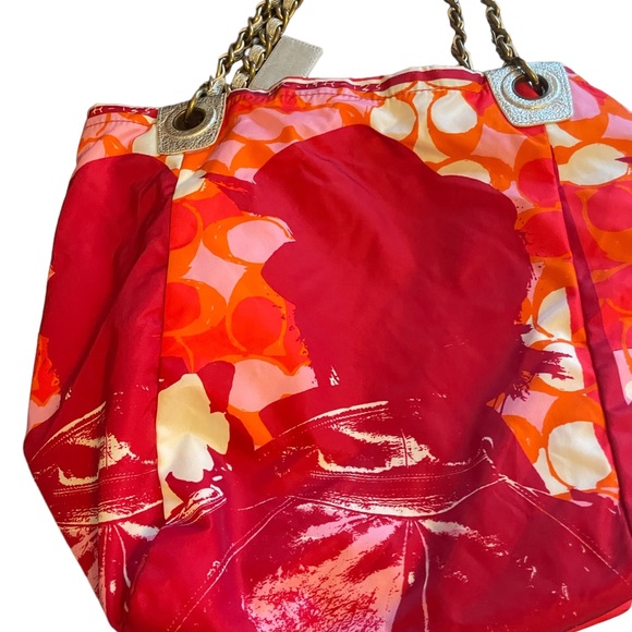 Coach Laughing Girl Nylon Tote - Picture 7 of 7